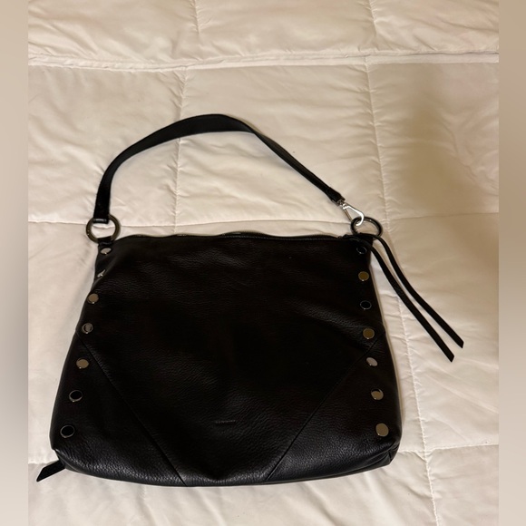 Hammitt Black/Gunmetal Leather Kyle LARGE Bag - Picture 8 of 10